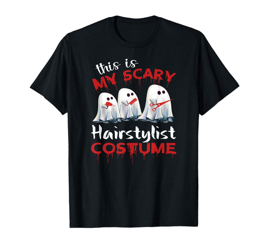 This Is My Scary Hairstylist Costume Halloween T-Shirt T-Shirt