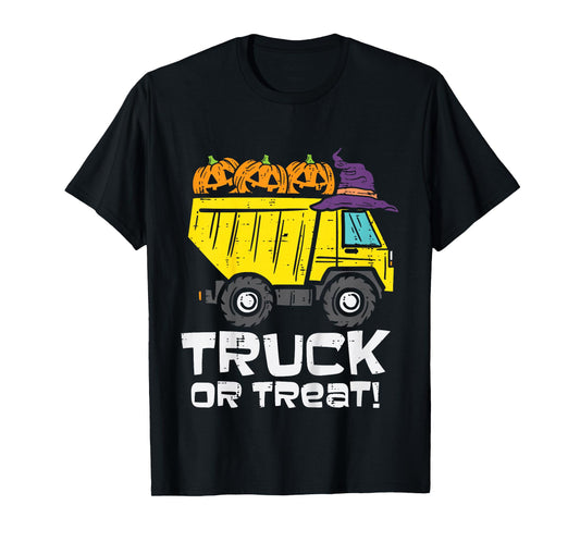 Kids Dump Truck Or Treat Halloween Costume Toddler Boys Kids T-Shirt
