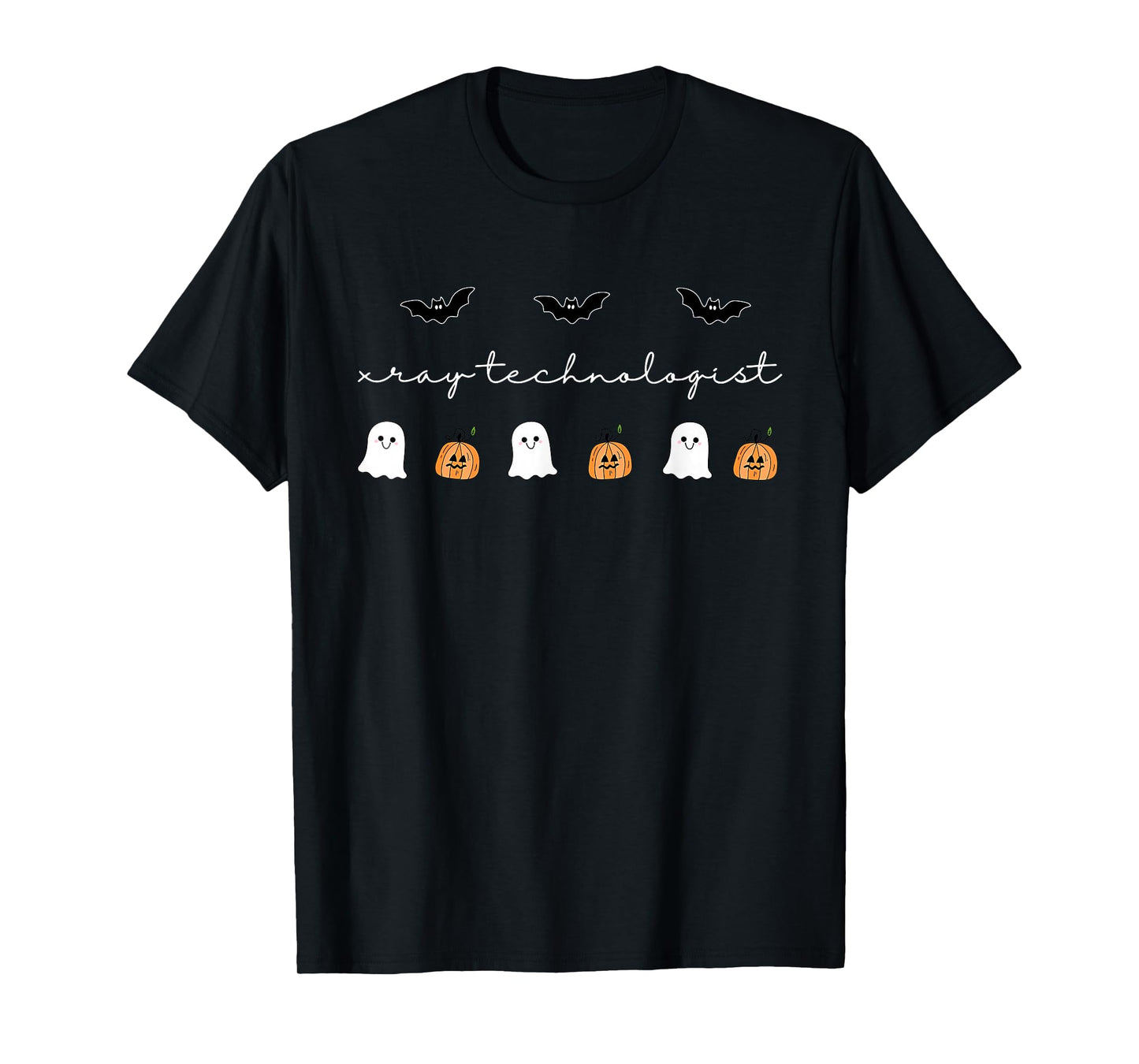 Funny X-ray Tech Ghosts Boo Sheet Radiology Spooky Halloween T-Shirt