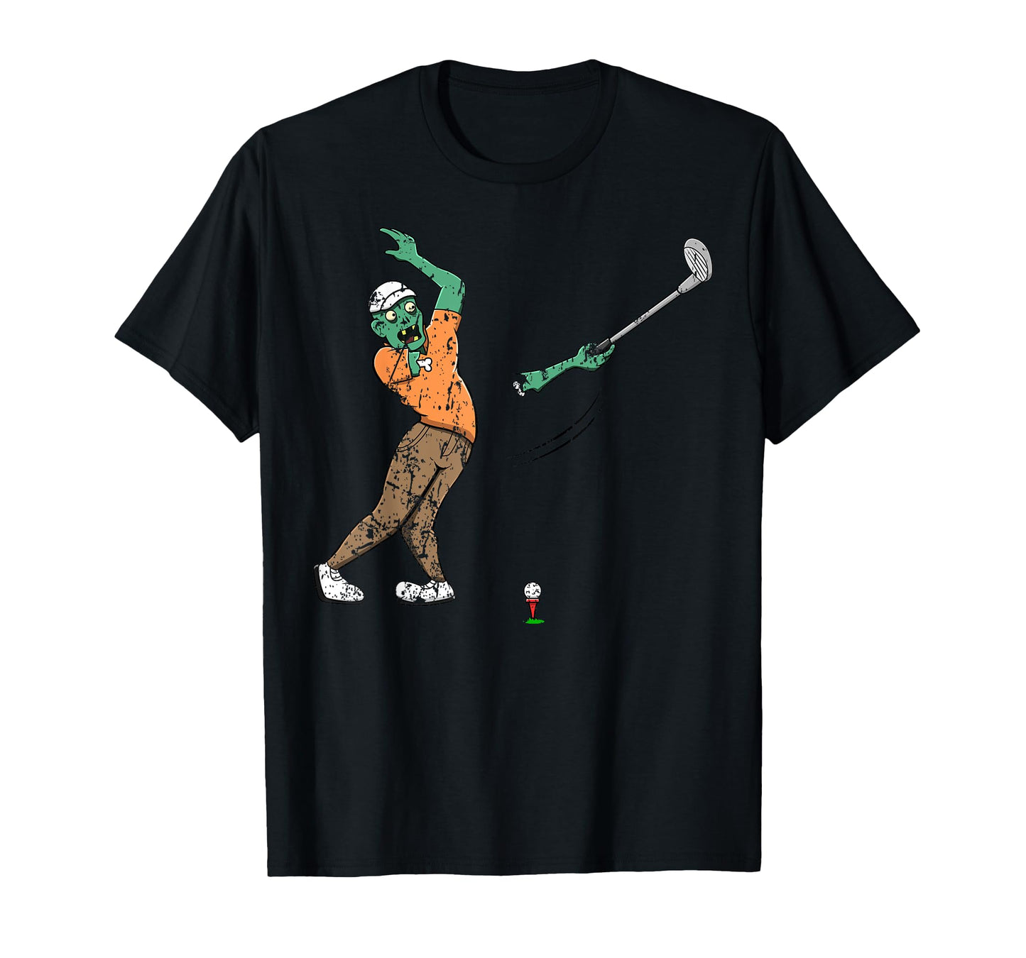 Zombie Golf Player Golfing Halloween Horror Scary Creepy T-Shirt