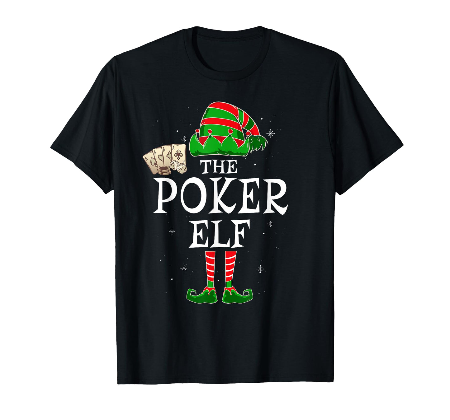 The Poker Elf Group Matching Family Christmas Player Funny T-Shirt