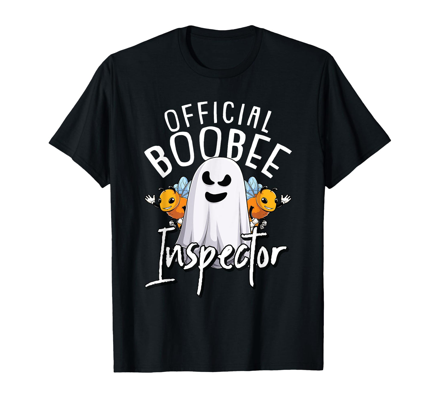 Boo-Bee Inspector Lazy DIY Halloween Costume Funny Ghost T-Shirt