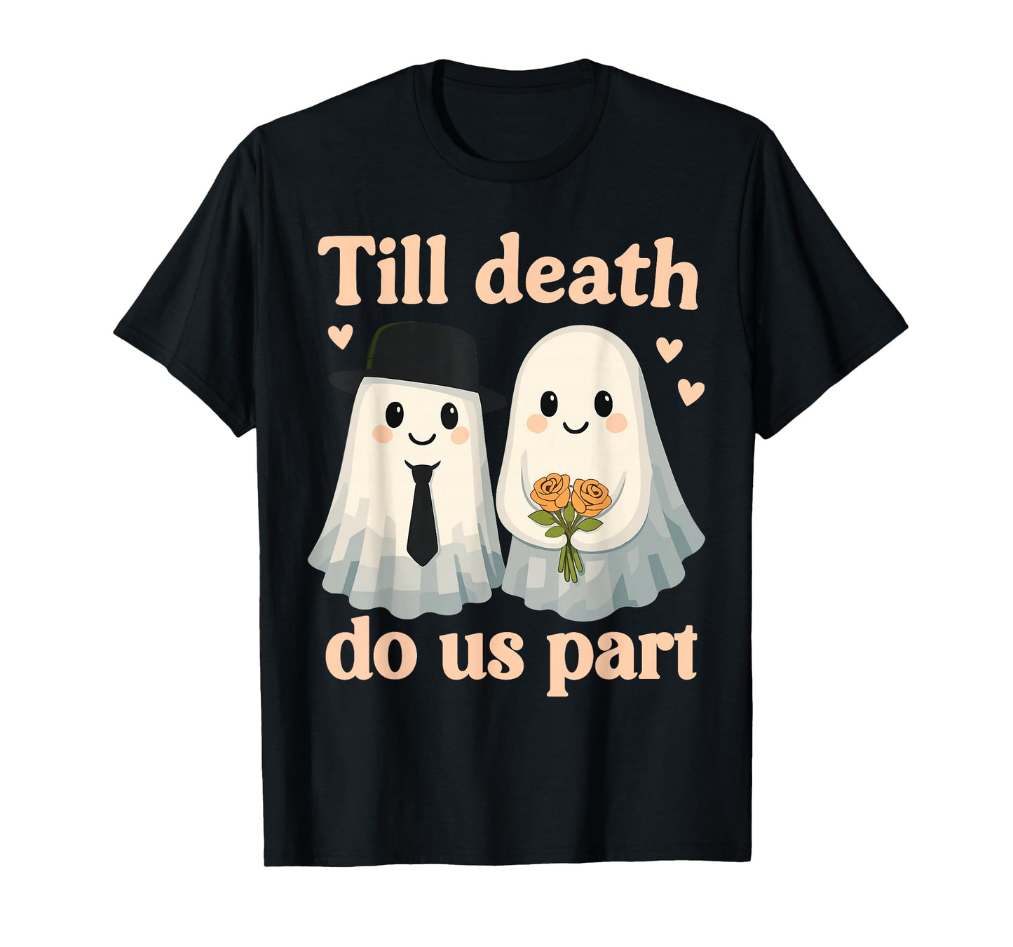 Till Death Do Us Part Groom Shirt, Fun Ghosts Gothic Wedding T-Shirt