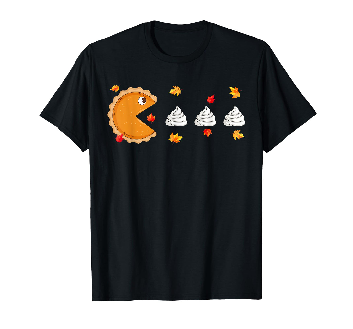 Pumpkin Pie Eating Creams Thanksgiving Food Lover Kids T-Shirt
