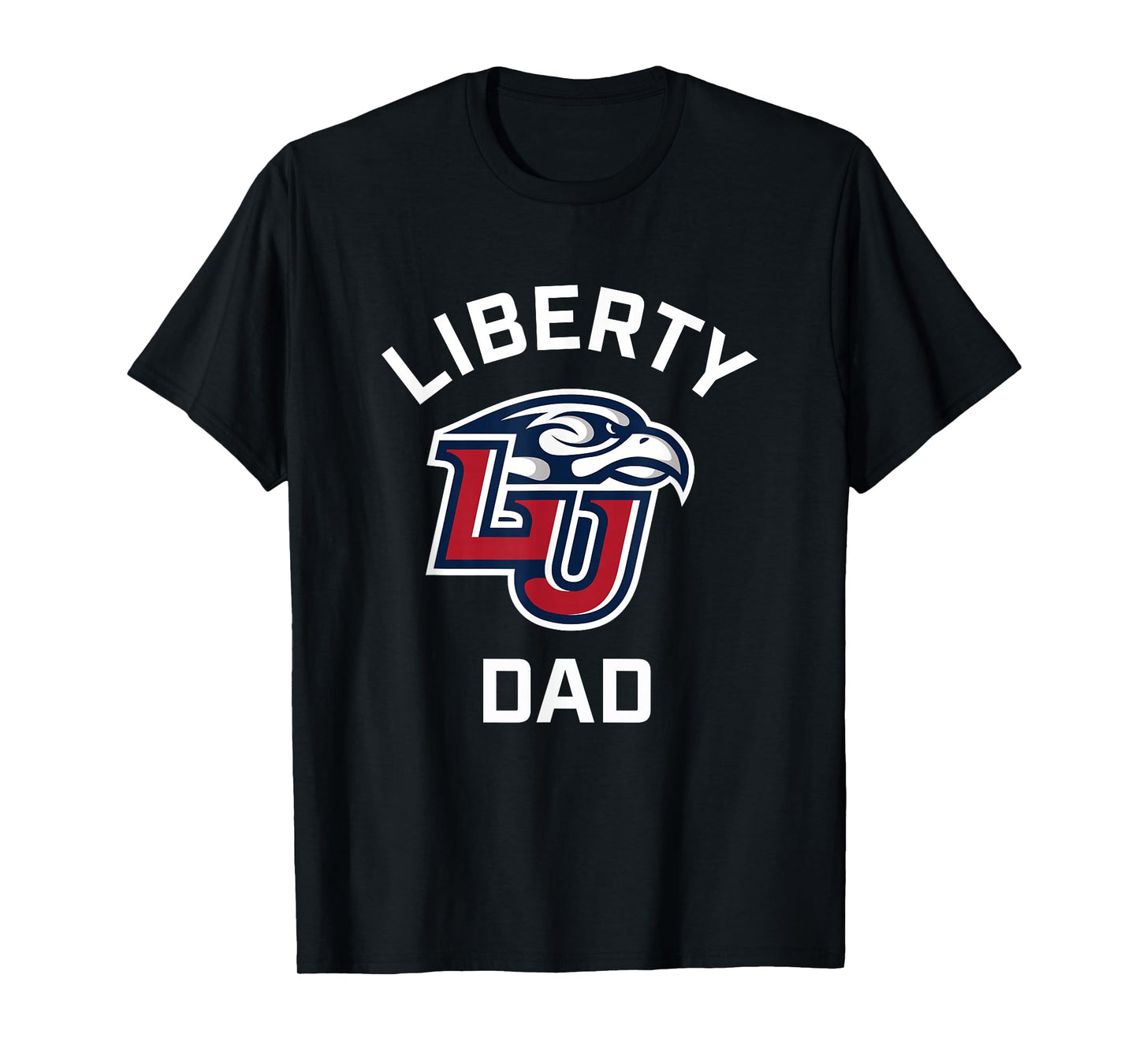 Liberty University Flames Arched Dad T-Shirt