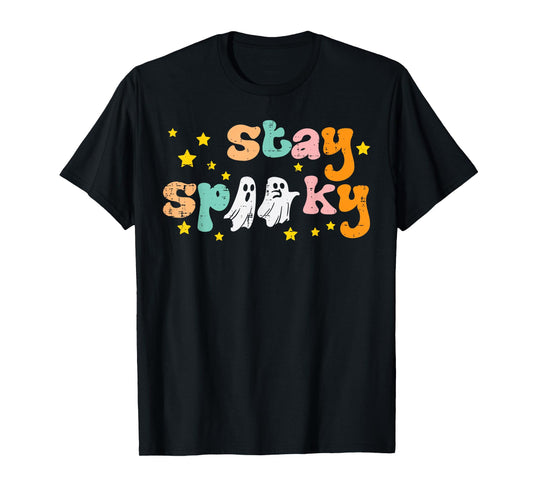 Spooky Ghosts Retro Vintage Halloween Costume Men Women Kids T-Shirt
