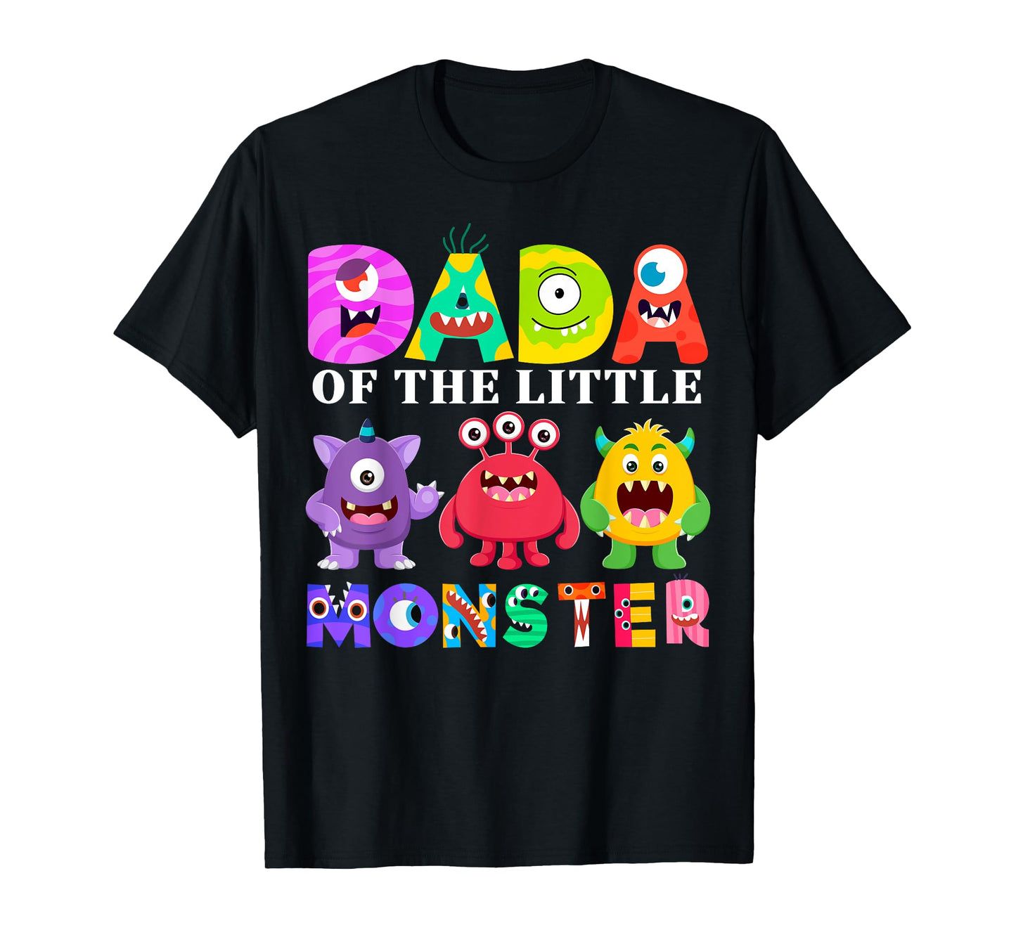 Dada Little Monster Kids 1st Birthday Party Family Monster T-Shirt