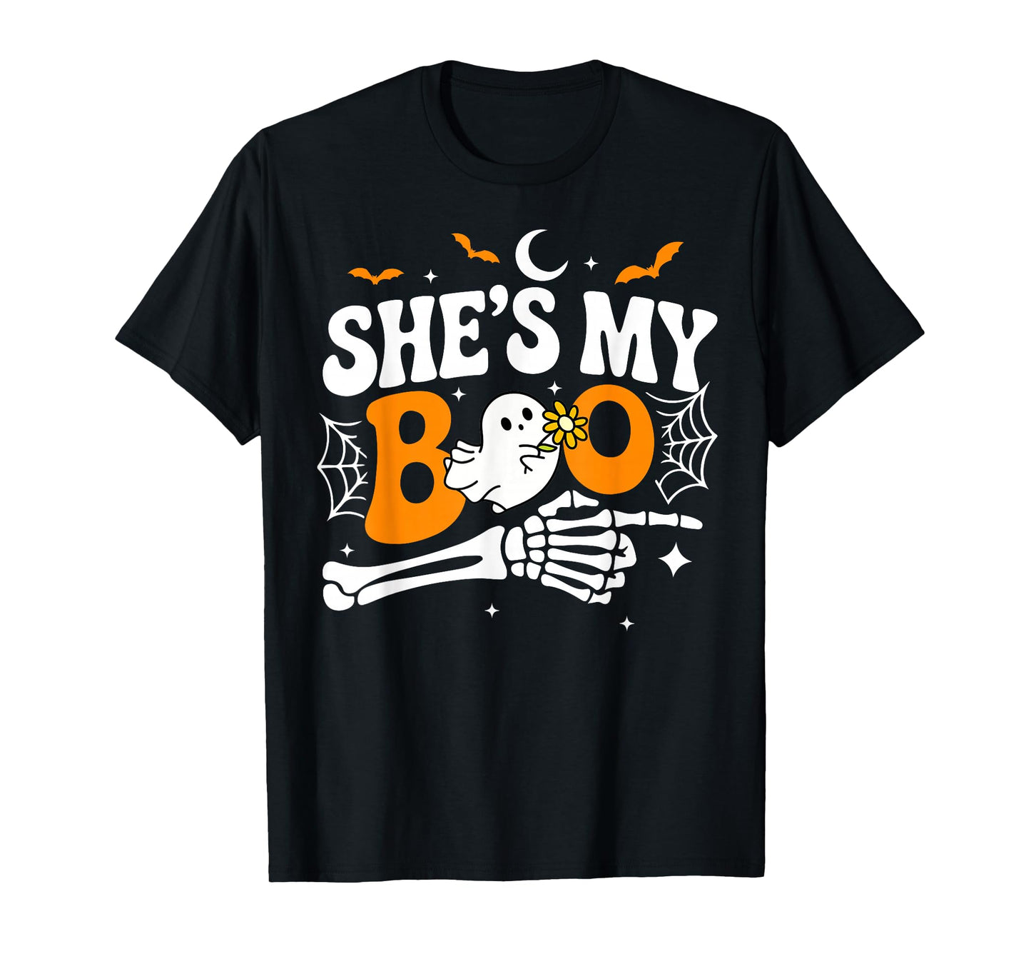 She's My Boo Ghost Matching Halloween Couple Boyfriend T-Shirt
