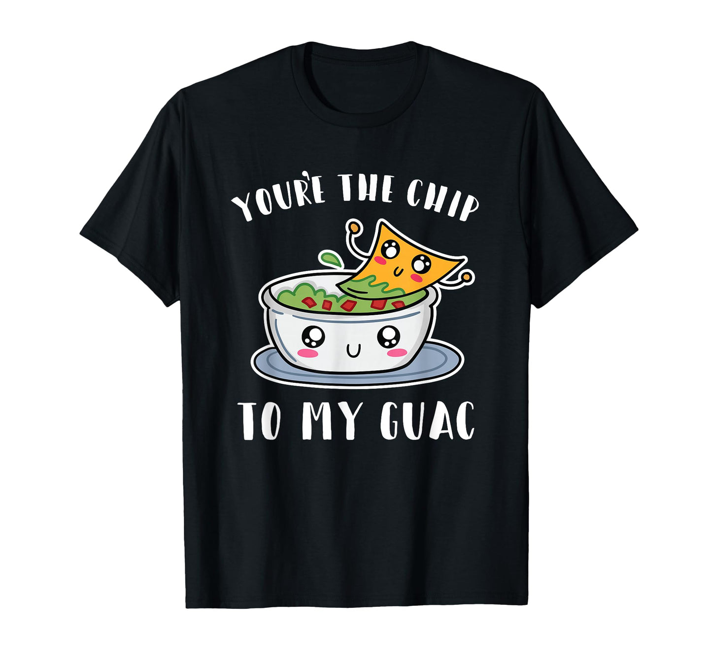 Chips and Guac Gift Funny Avocado Guacamole T-Shirt