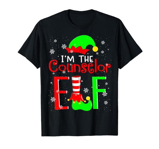 I'm The Counselor ELF Funny Christmas Elf Matching Family T-Shirt