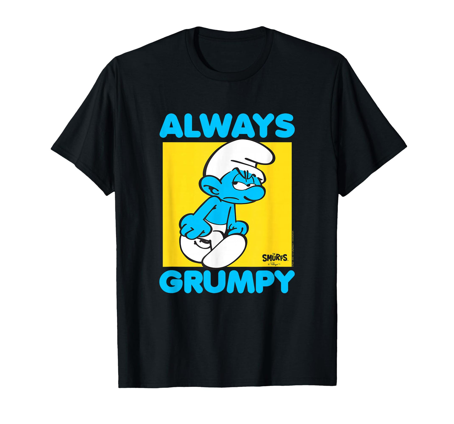 The Smurfs Always Grumpy Retro Cartoon T-Shirt