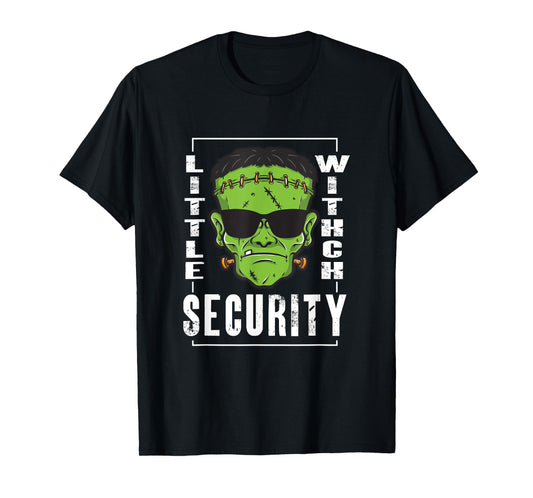 Little Witch Security | Horror Zombie | Halloween T-Shirt
