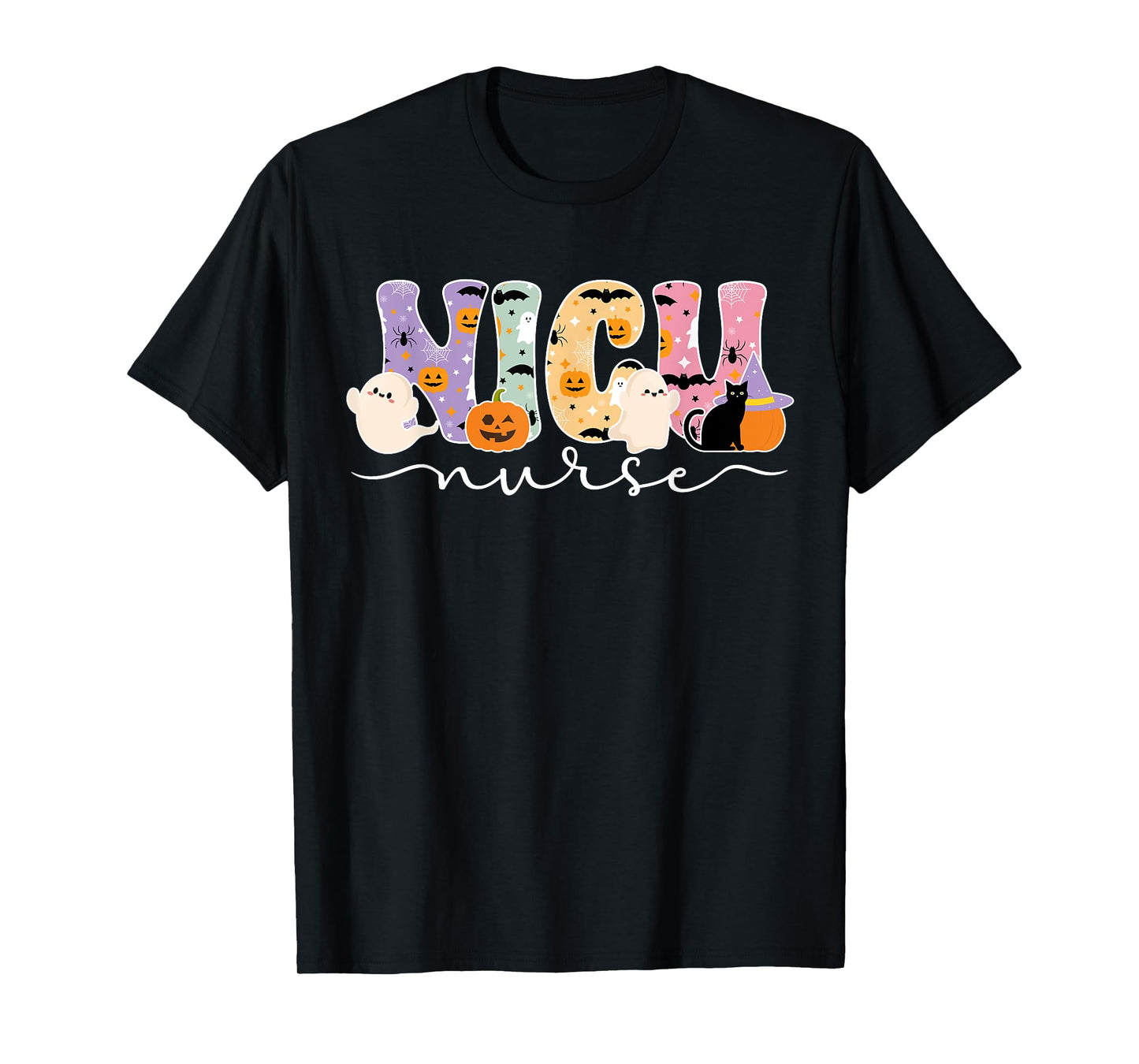 Spooky NICU Nurse Halloween NICU Nursing T-Shirt