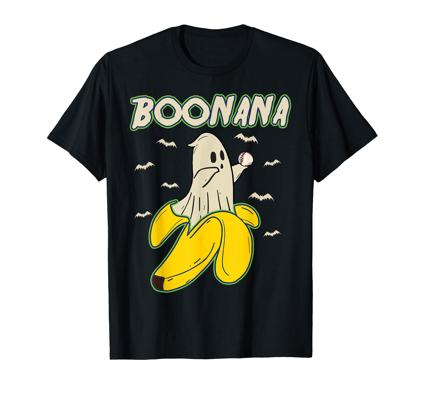 Funny Boonana Ghost Halloween Bananas Lovers Men Women Kids T-Shirt