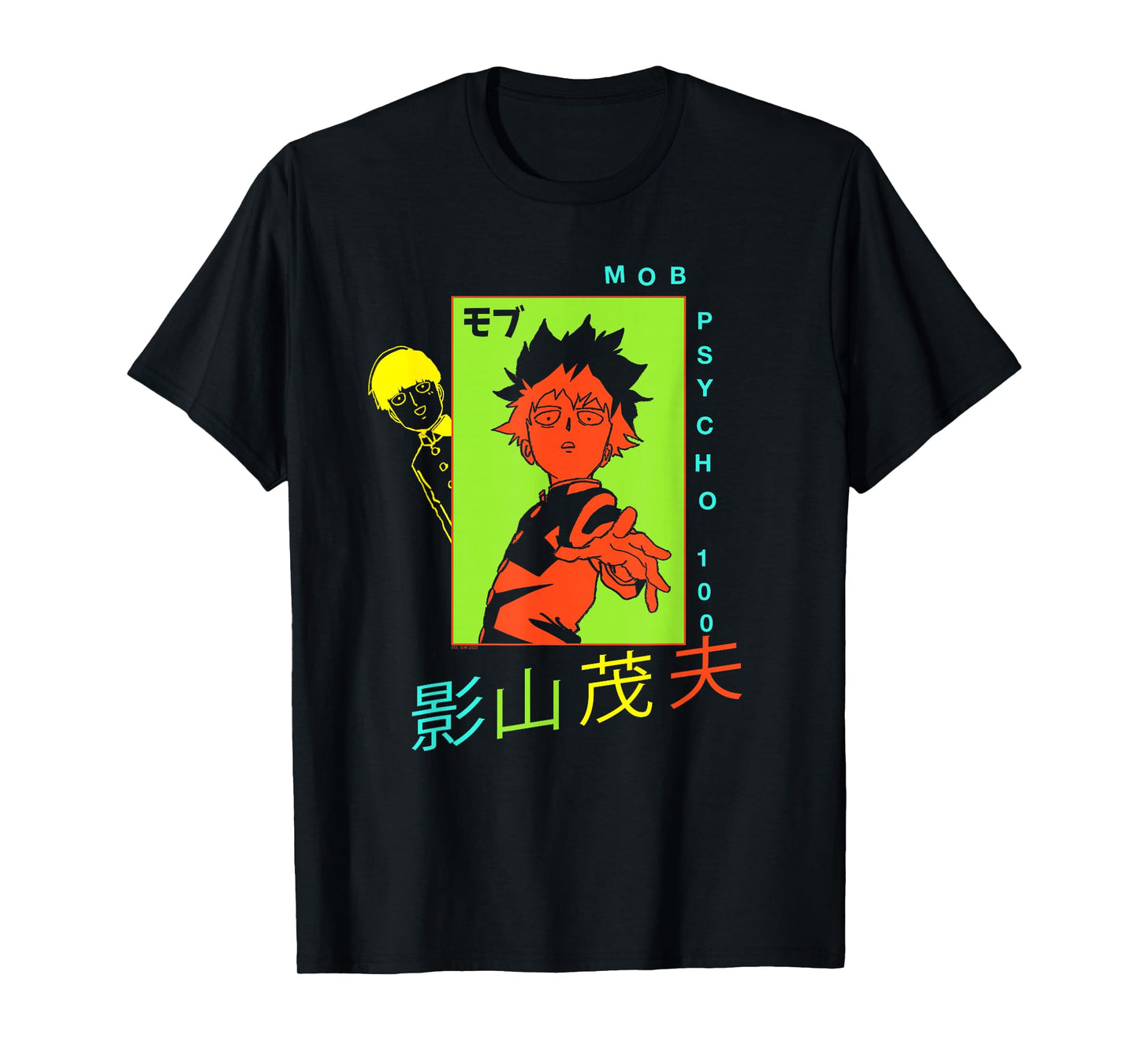 Mob Psycho 100 Neon Colors Collage Anime T-Shirt
