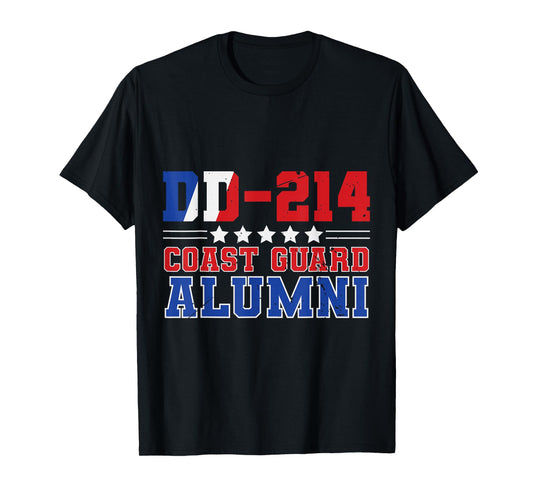 DD-214 Alumni Veteran Coast Guard Patriotic T-Shirt