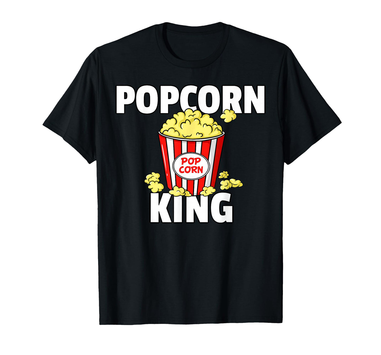 Popcorn King Cinema Movie Snack T-Shirt
