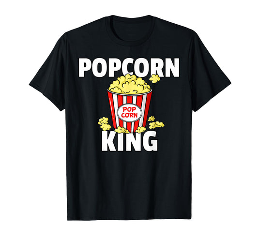 Popcorn King Cinema Movie Snack T-Shirt