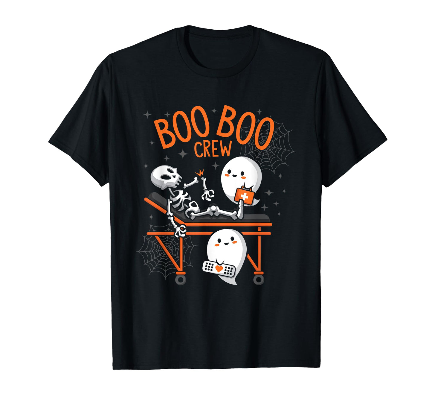 Boo Boo Crew Ghost Doctor Paramedic EMT Nurse Halloween T-Shirt