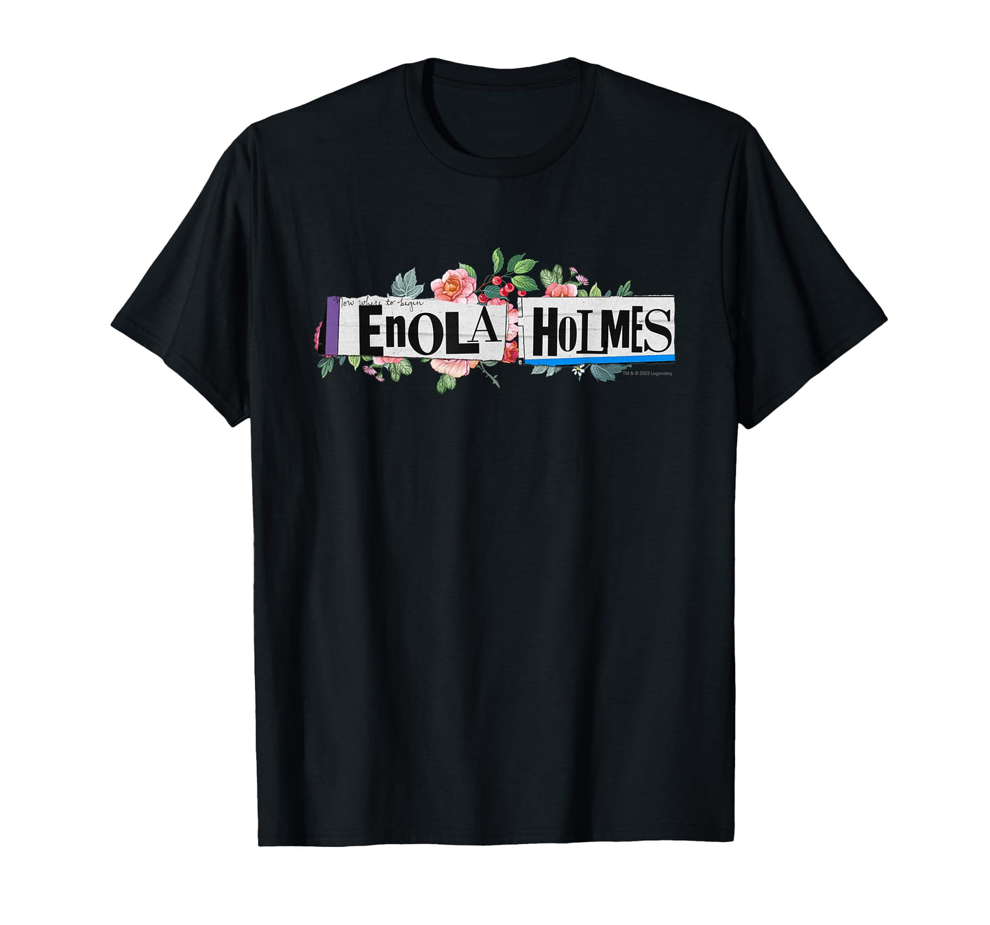 Enola Holmes - Floral Logo T-Shirt