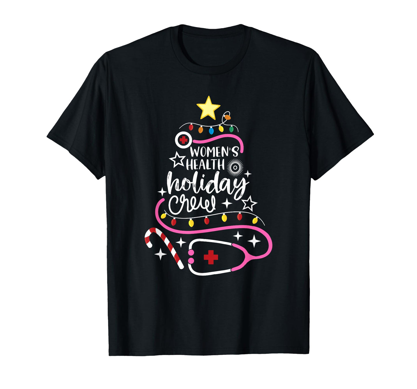 Women's Health Holiday Crew Xmas OB-GYN Nurse Secretary T-Shirt