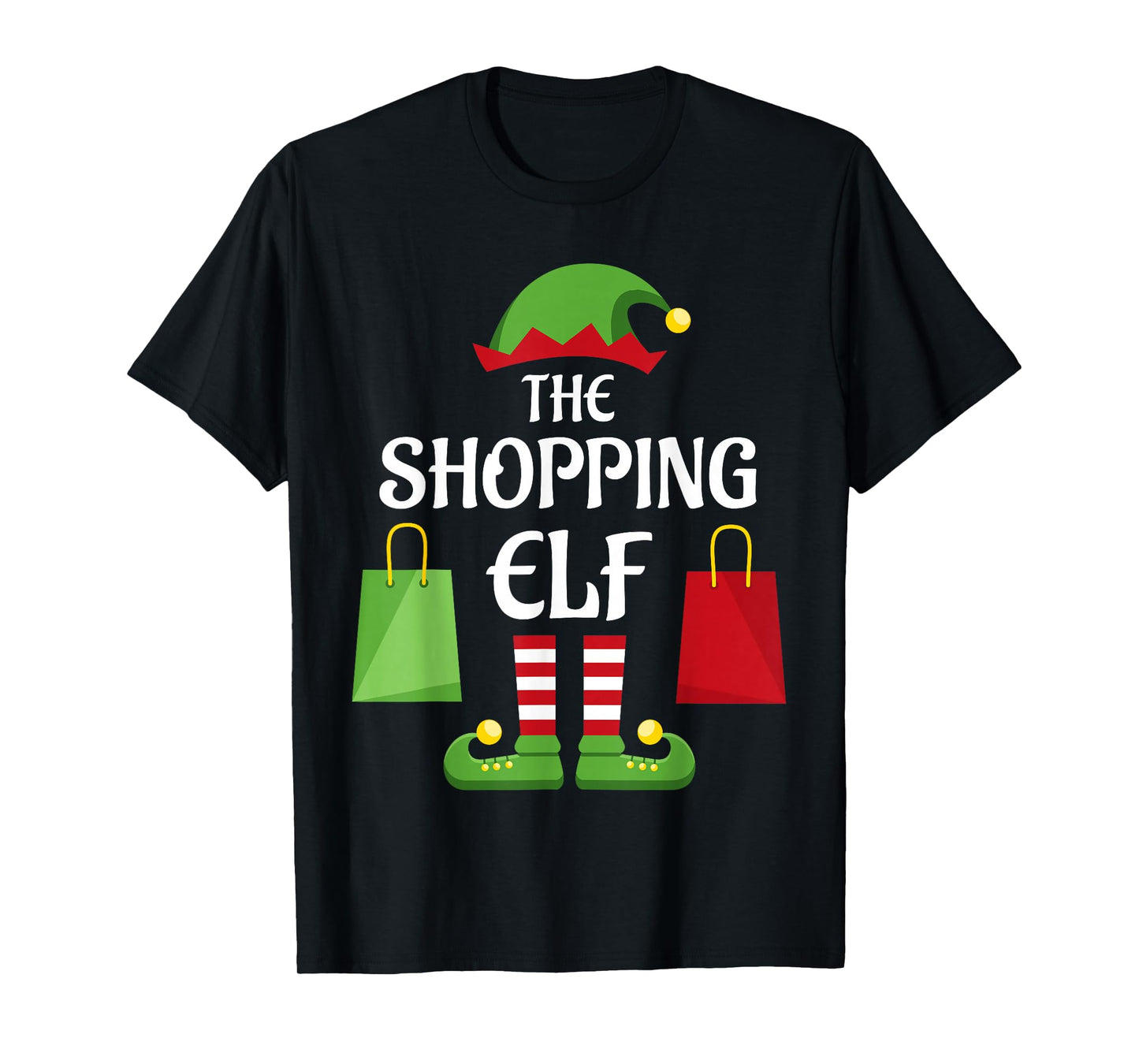 Shopping Elf Family Matching Group Christmas Shopper T-Shirt