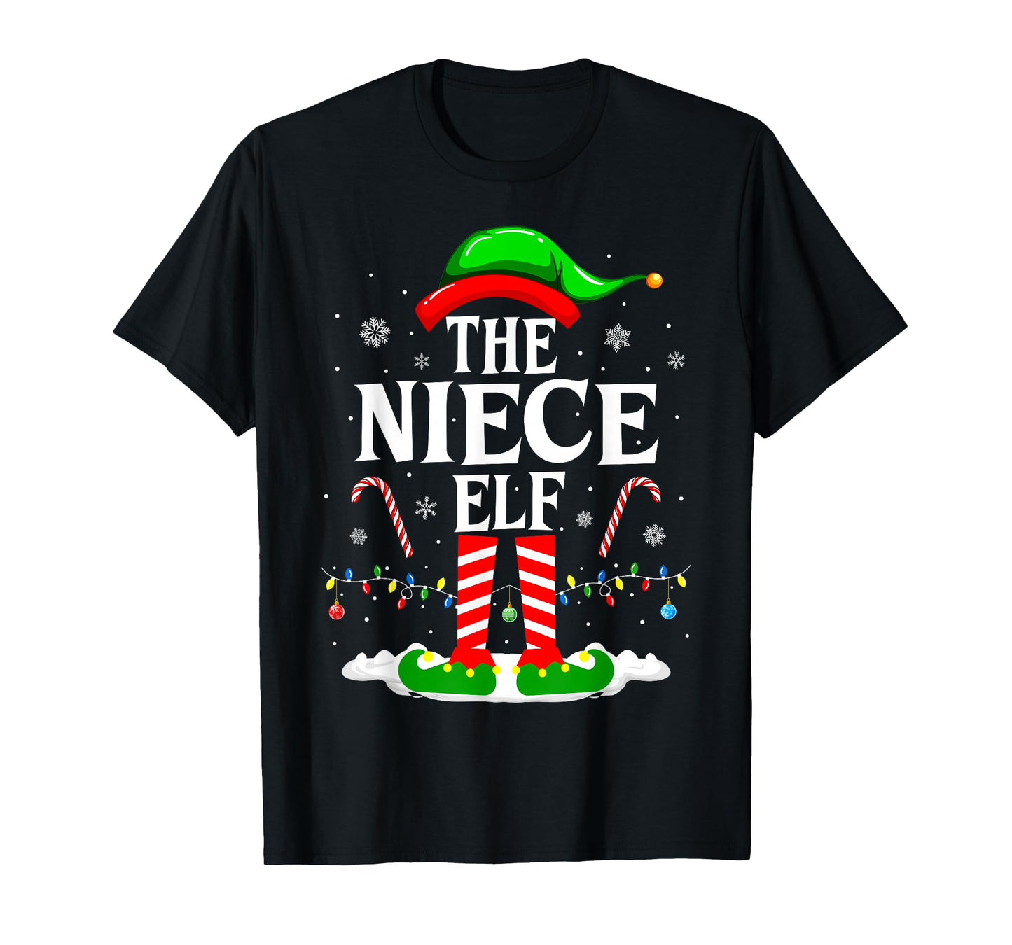 The Niece Elf Funny Xmas Elf Matching Family Christmas T-Shirt