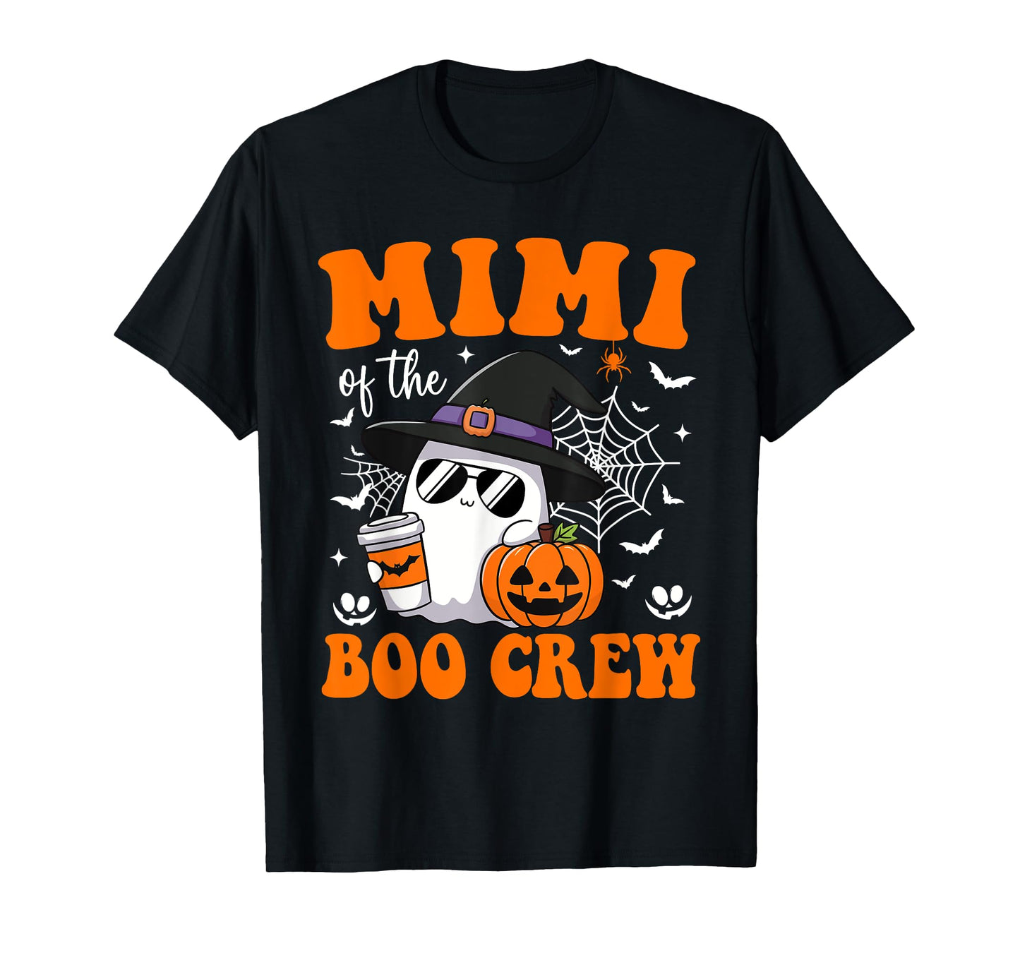 Mimi Boo Crew Groovy Ghost Matching Family Halloween T-Shirt