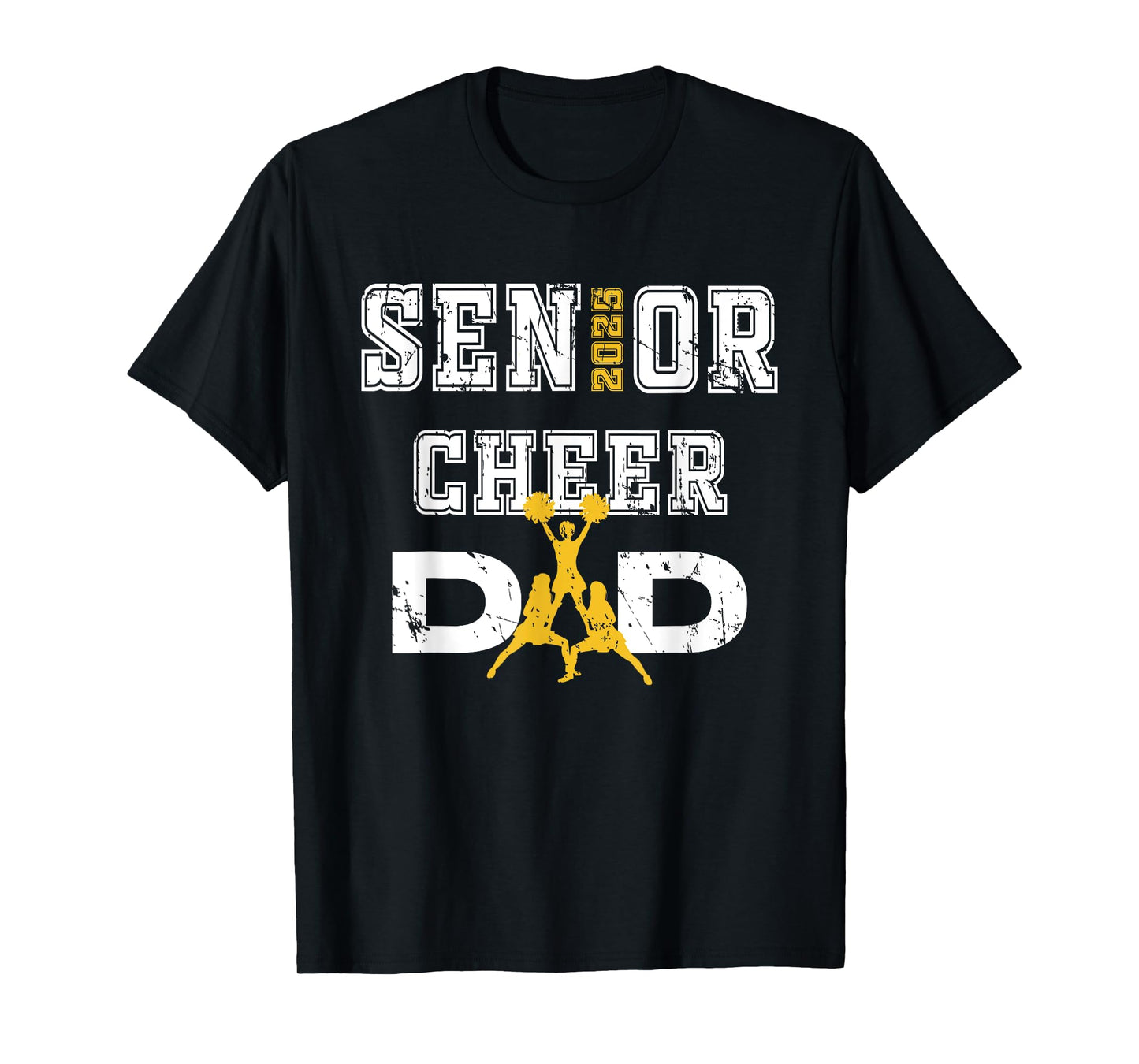 Senior Cheer Dad Class Of 2025 Graduate Father Cheerleader T-Shirt