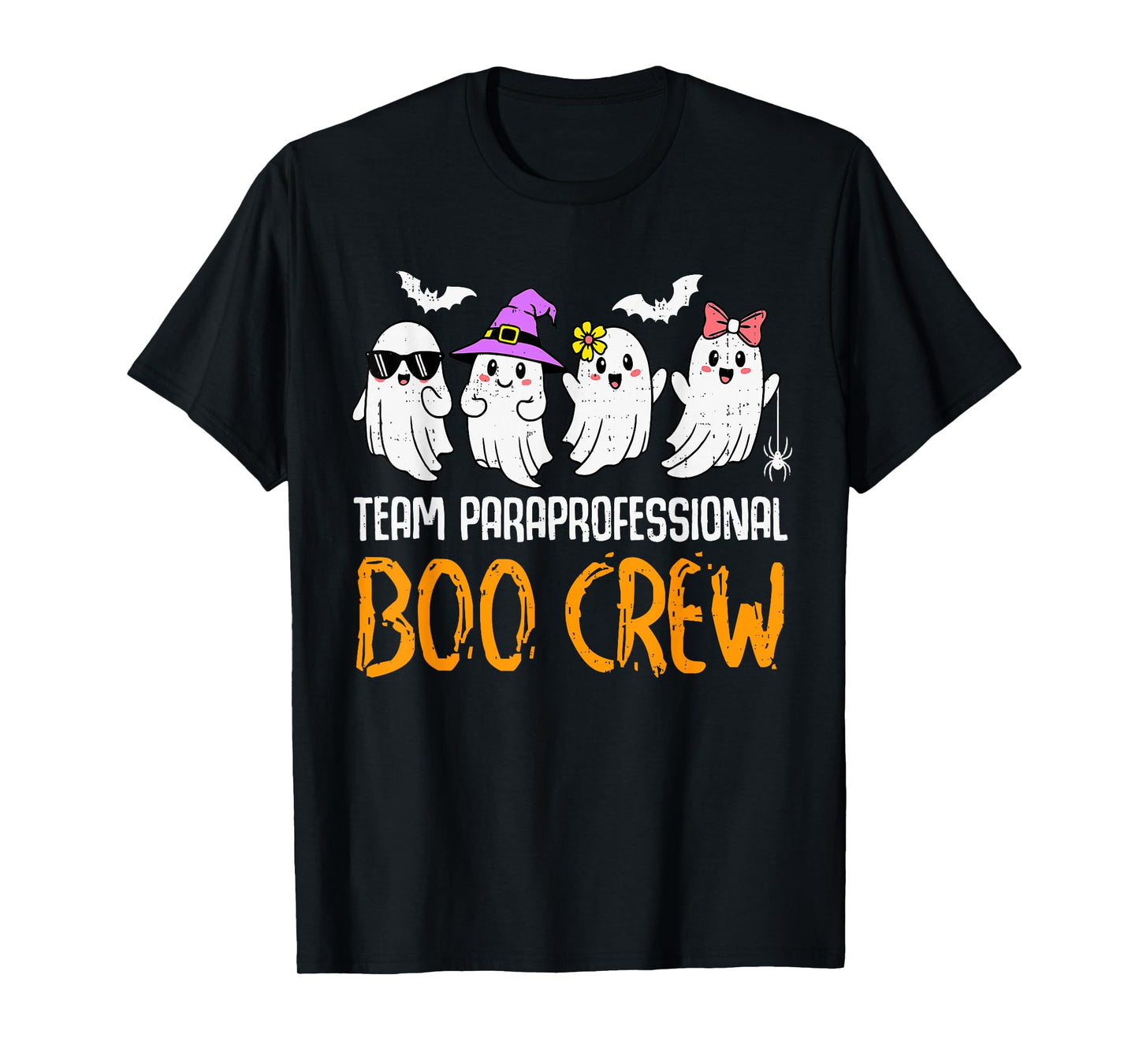 Team Paraprofessional Boo Crew Ghost Halloween para Costume T-Shirt