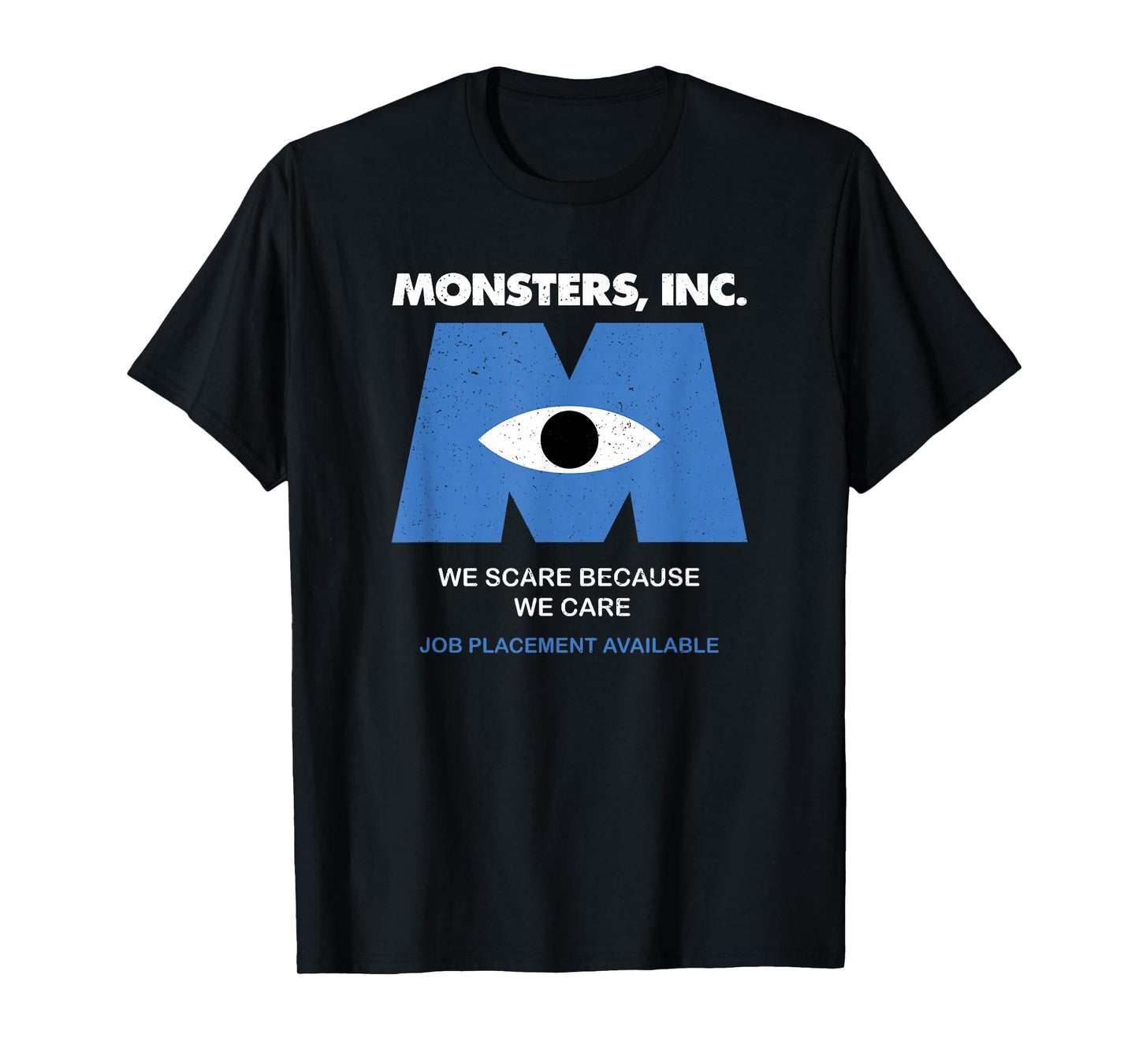 Disney Pixar Monsters, Inc. We Scare Because We Care Retro T-Shirt