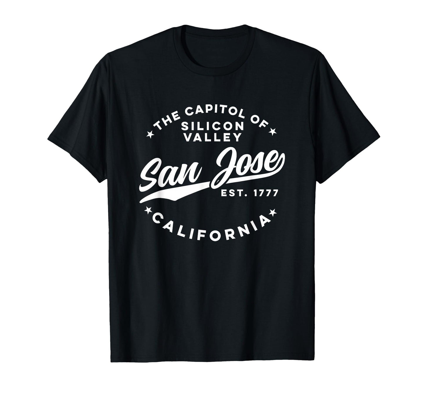 Vintage Silicon Valley San Jose California Retro USA White T-Shirt
