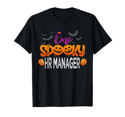 One Spooky HR Manager Halloween Costume Gift for Men Women T-Shirt