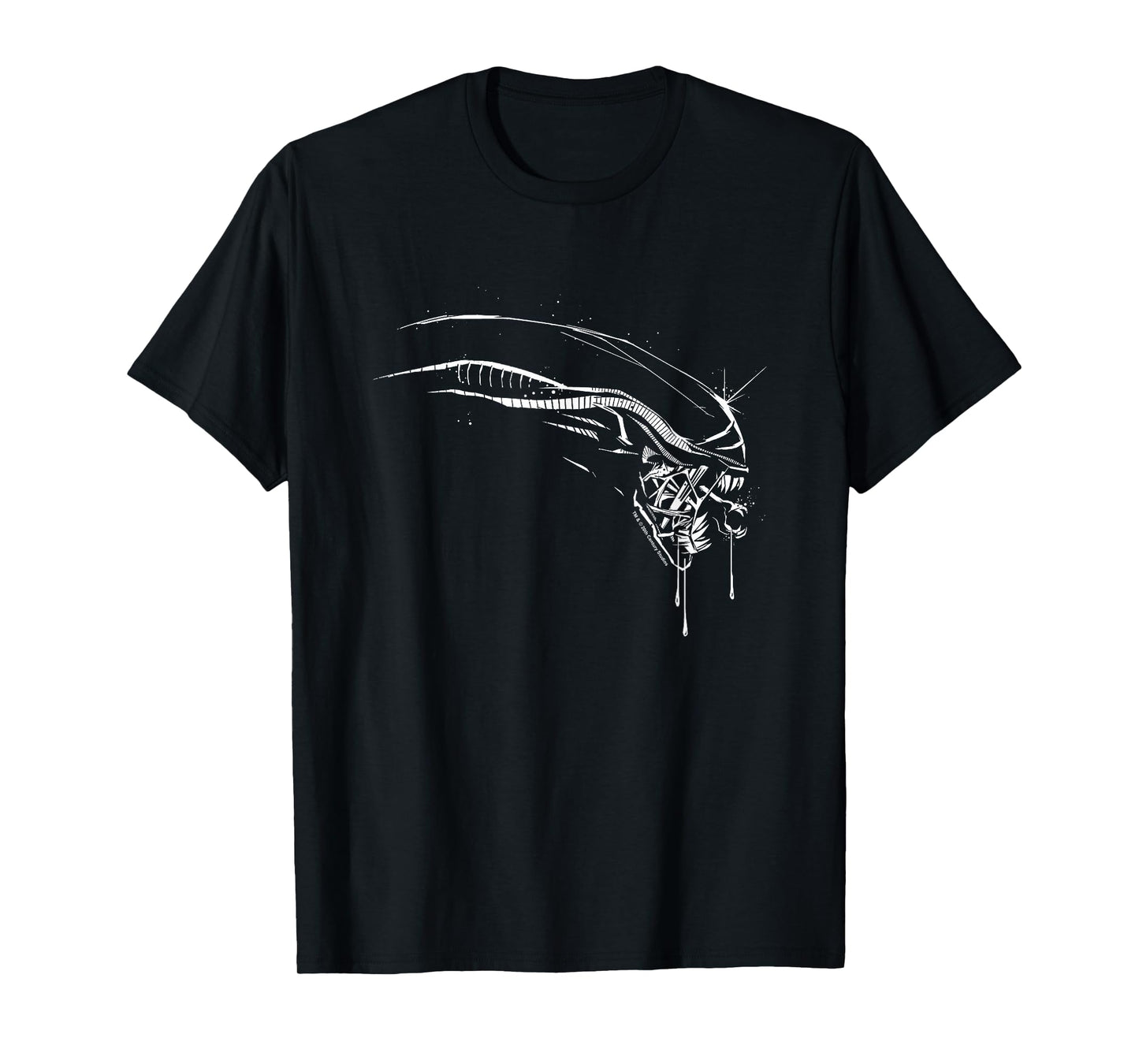 Alien: Romulus Xenomorph Distressed Drip Profile T-Shirt