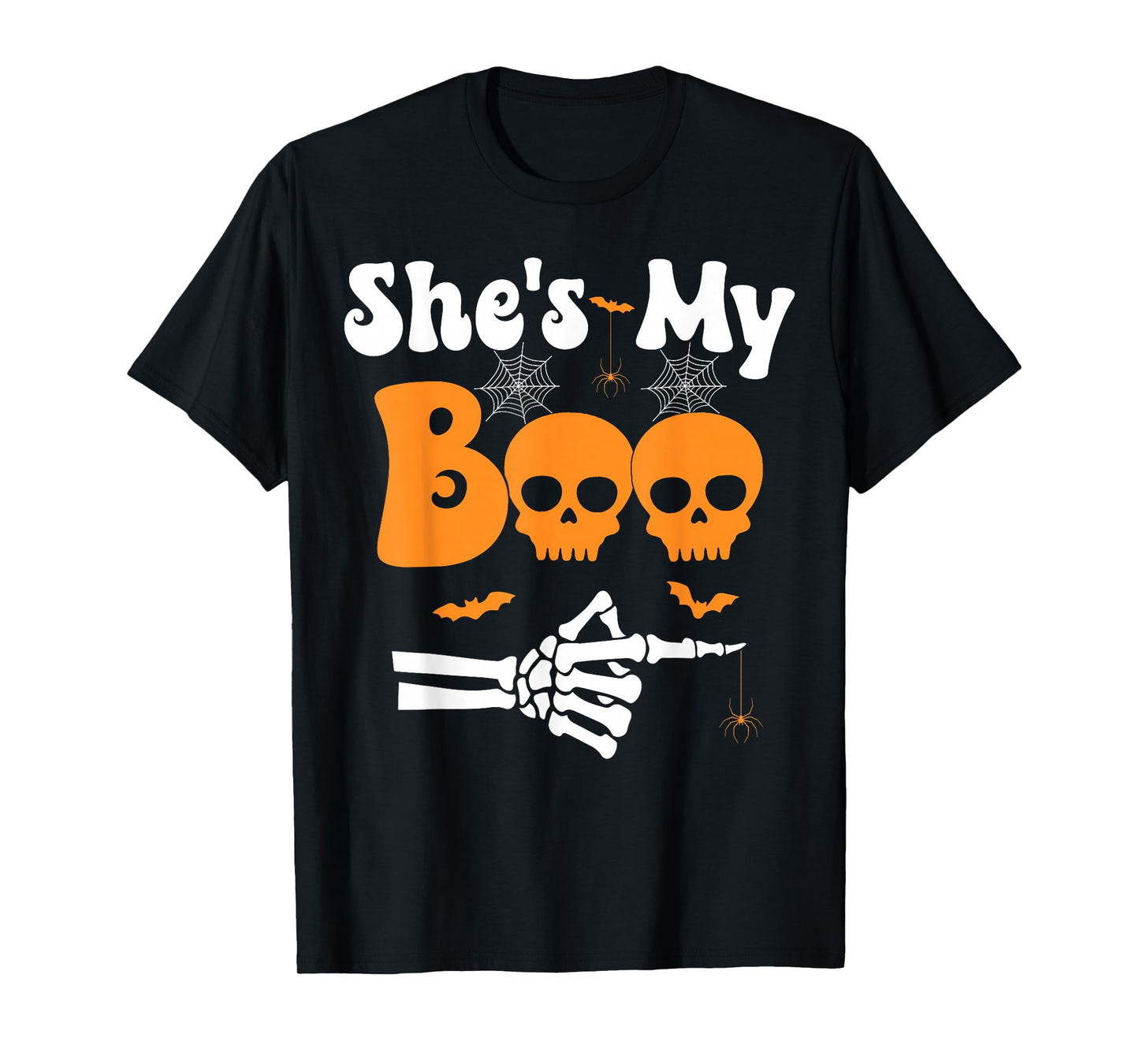 She’s My Bo Skeleton Funny Couples Matching Halloween Couple T-Shirt
