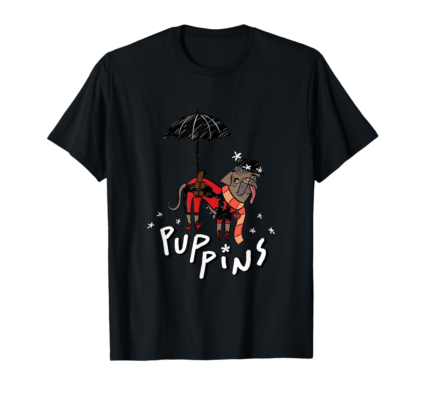 Marvel Deadpool & Wolverine Mary Poppins Dogpool Puppins T-Shirt