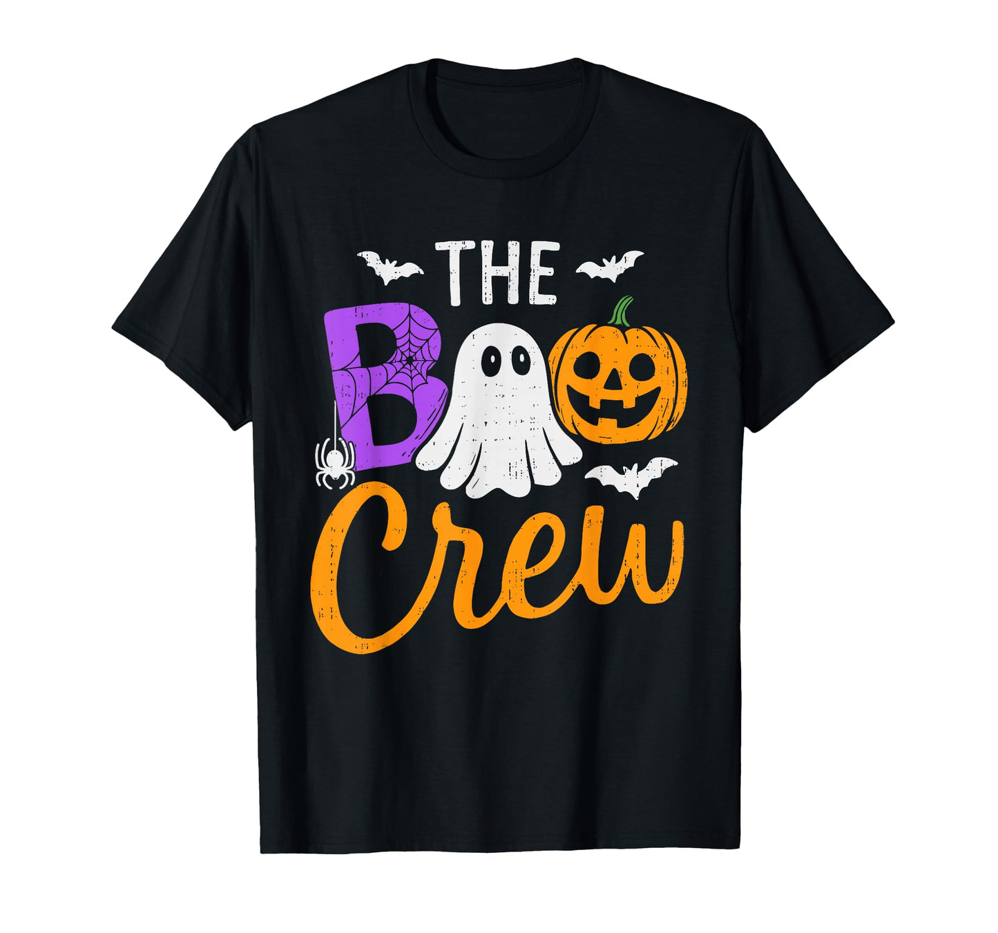 Spooky Squad Boo Ghost Crew Team Halloween Boys Girls Kids T-Shirt