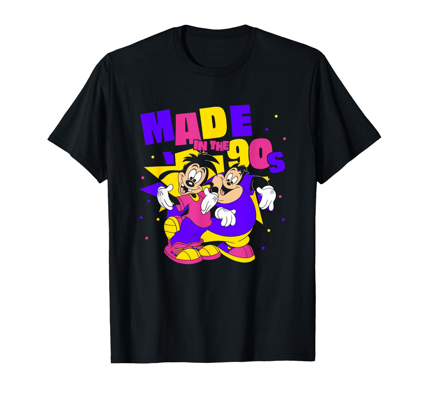 Disney A Goofy Movie Max P.J Made in The 90's Retro Logo T-Shirt