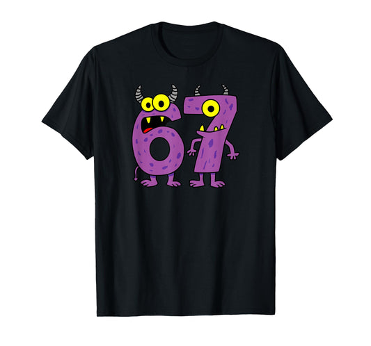 Halloween Number 6 and 7 Monster Costume T-Shirt