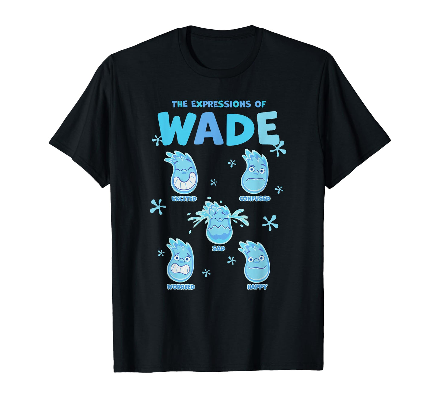 Disney Pixar Elemental The Expressions of Wade Poster T-Shirt