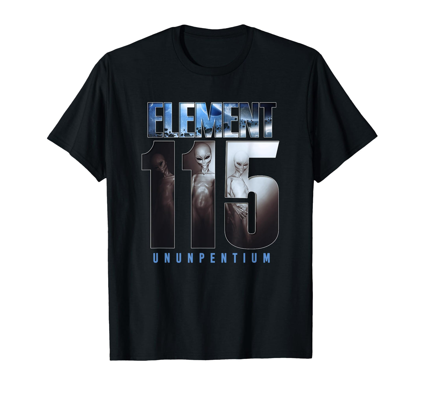 Element 115 - Ununpentium, Alien UFO, Area 51, Flying Saucer T-Shirt