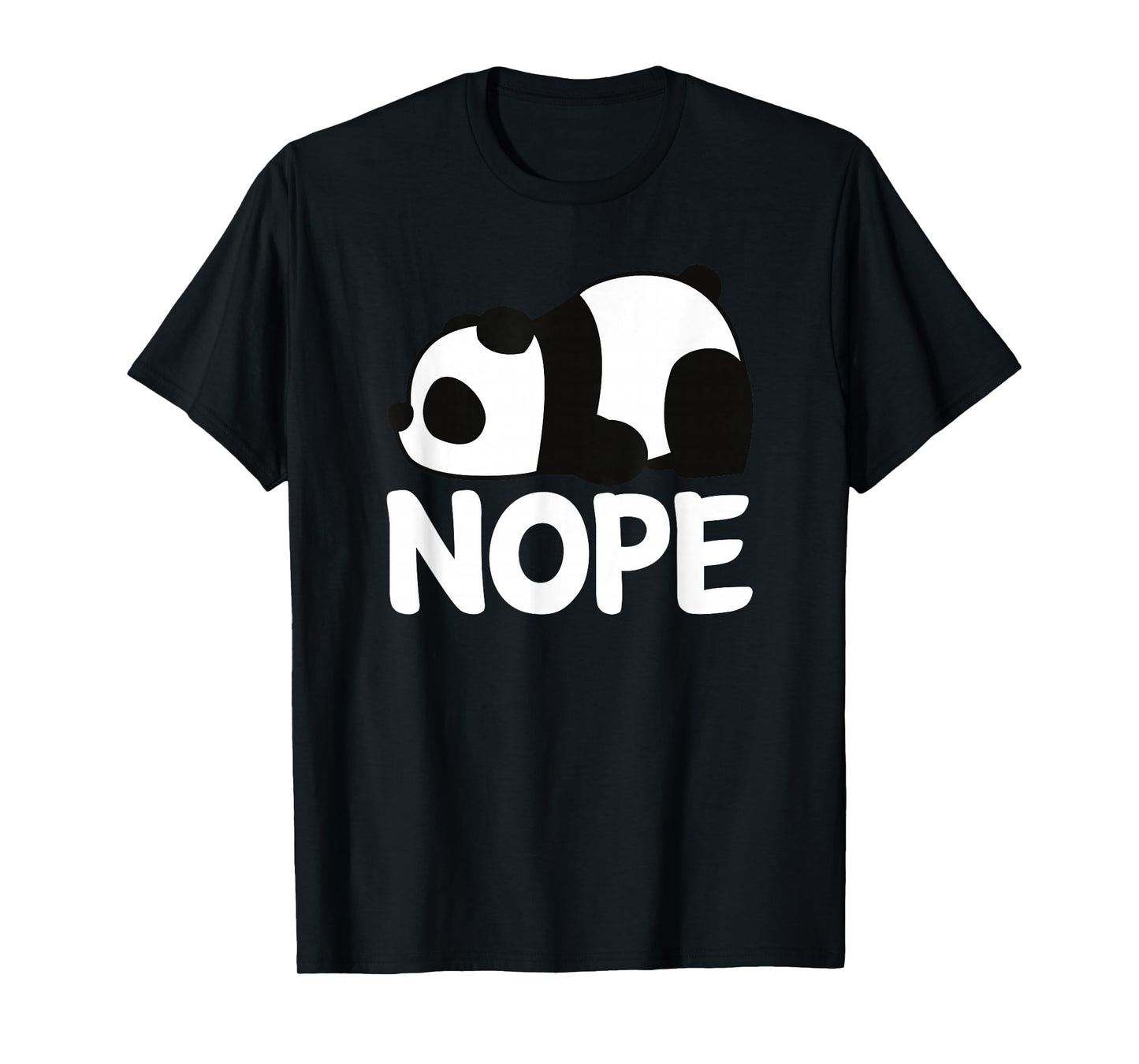 Adorable Animal Tired Sleeping Nope Cute Panda Bear Graphic T-Shirt