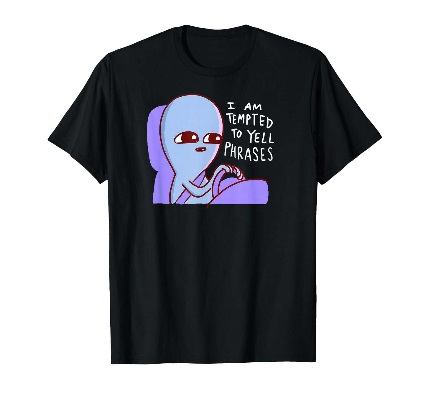 Threadless Nathan W. Pyle I Am Tempted To Yell Graphic T-Shirt