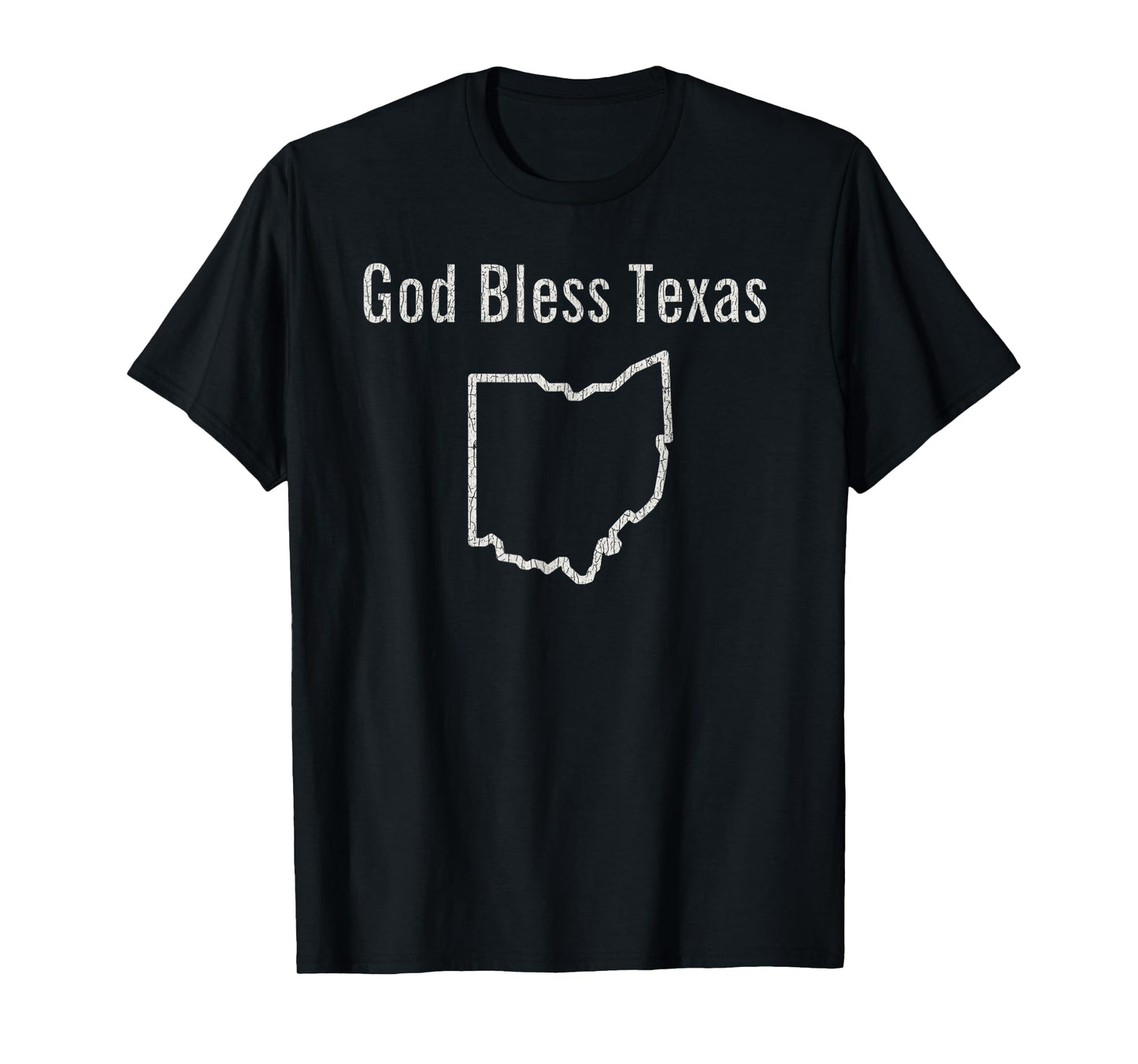 Vintage God Bless Texas Ohio T-Shirt