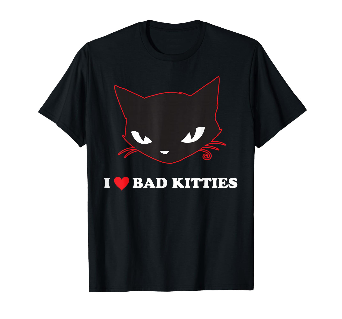 Emily The Strange I Heart Bad Kitties T-Shirt