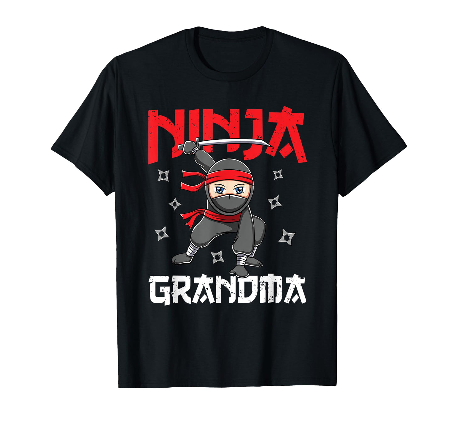 Ninja Grandma Family Matching Ninja Birthday Party T-Shirt