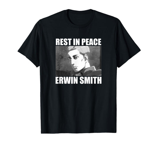 Attack on Titan Season 3 Rest in Peace Erwin Smith Anime T-Shirt