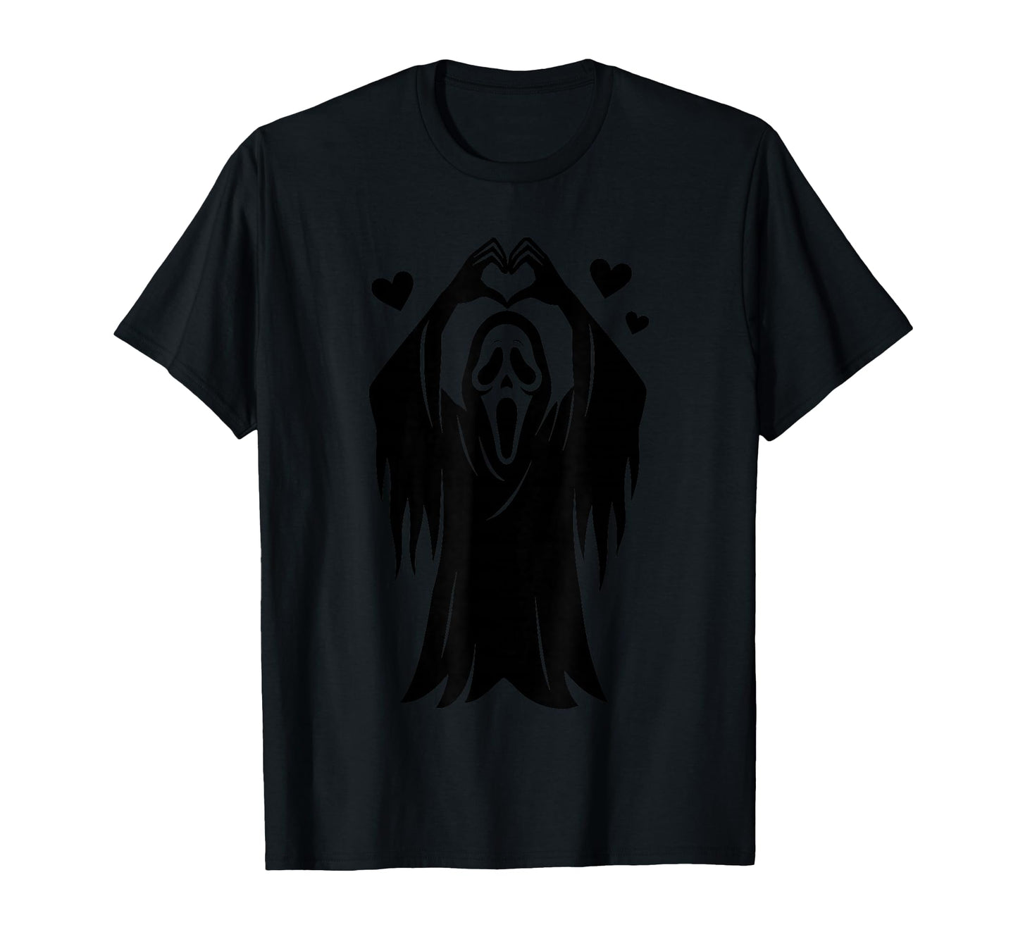 Creepy Horror Ghost Heart Hands, Happy Halloween T-Shirt