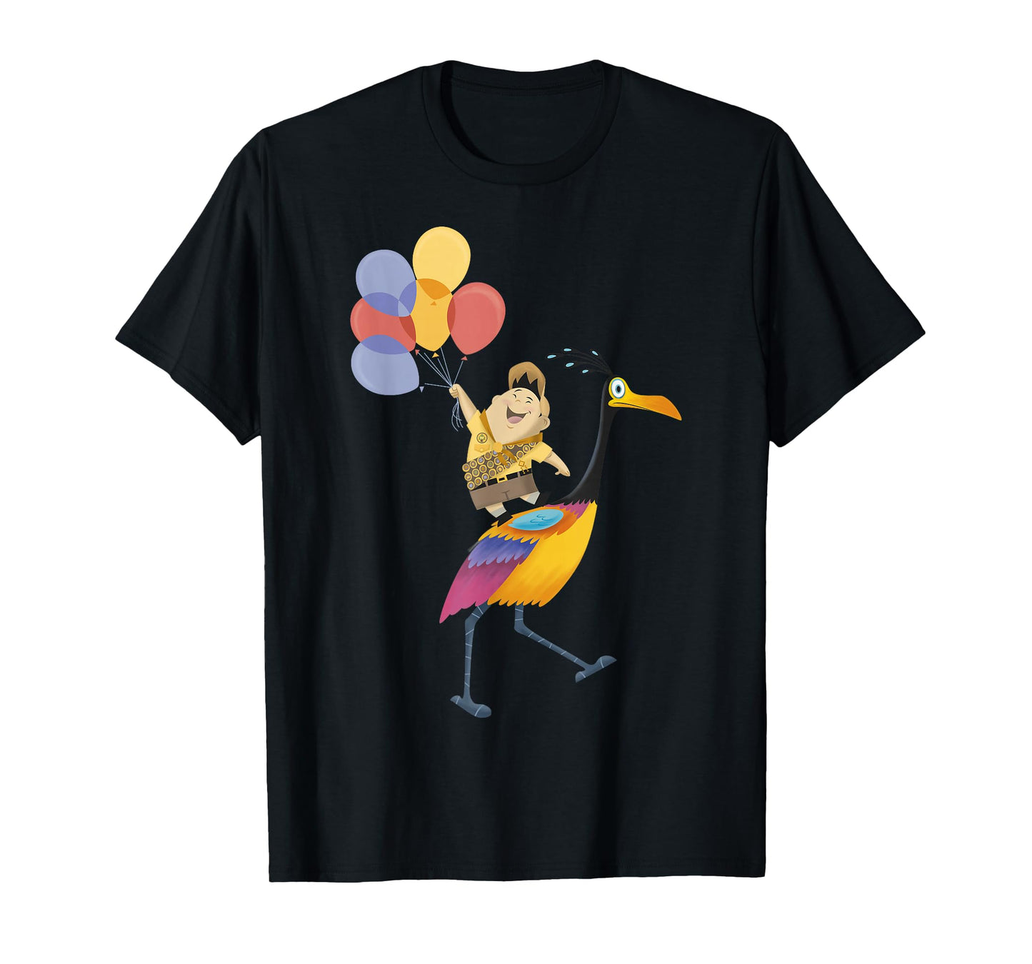 Disney Pixar Up Russell Balloons On Kevin Graphic T-Shirt T-Shirt