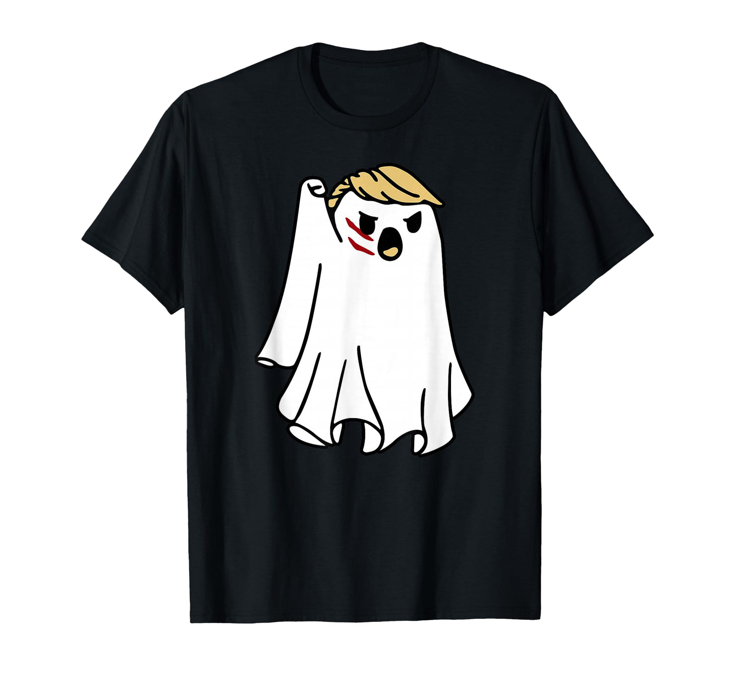 Halloween Ghost Trump Fist Pumped Fight Take America Back T-Shirt